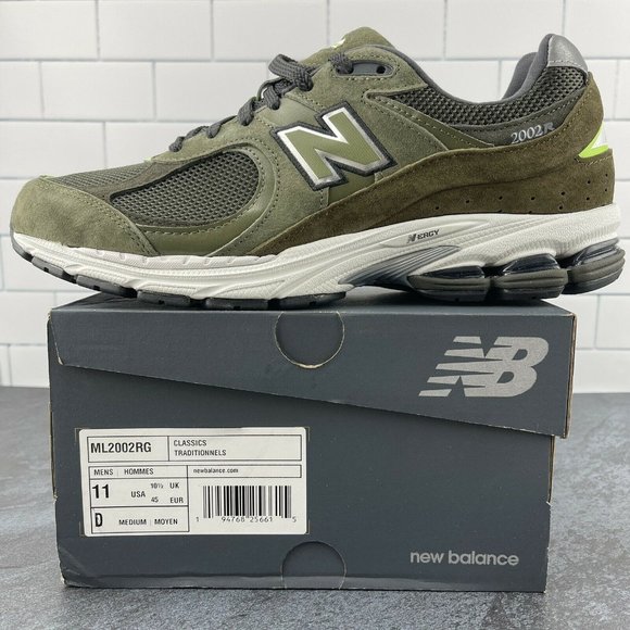 Mens New Balance Running Shoes Size 11 ML2002RG Camo Green Olive Classics NWB - Picture 12 of 12